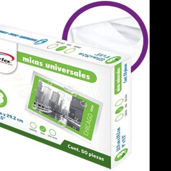 MICA TERMICA CTA. 229X292 MM 8 MIL. PERFEX E.50C.250